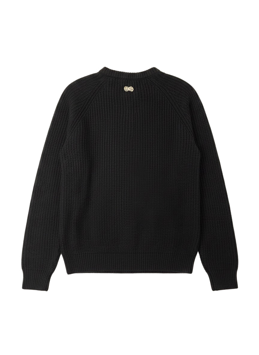 Black Hutch Knit Sweater